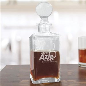 Personalized Engraved Corporate Luxe Decanter by Gifts For You Now