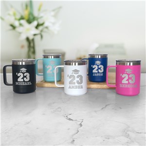 Personalized Engraved Class Of Graduation Insulated Mug by Gifts For You Now