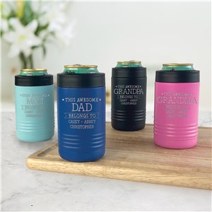 Personalized Engraved This Awesome Dad With Stars Insulated Beverage Holder by Gifts For You Now