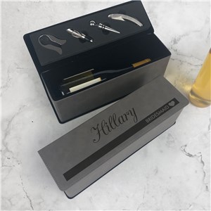 Personalized Engraved Bridal Party Wine Box by Gifts For You Now