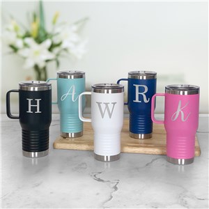 Personalized Engraved Initial Travel Mug by Gifts For You Now