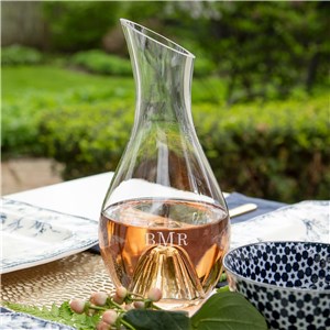 Personalized Engraved Monogram Wine Carafe by Gifts For You Now