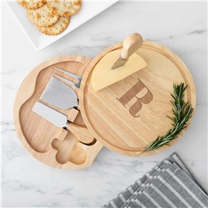 Personalized Engraved Initial Cheese Board Set by Gifts For You Now