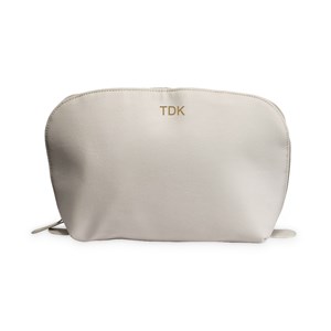 Personalized Engraved Initials Vegan Leather Toiletry Bag by Gifts For You Now