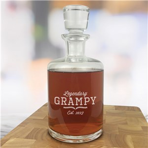 Personalized Engraved Legendary Dad Estate Decanter by Gifts For You Now