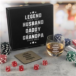 Personalized Engraved Legend Titles Gift Set by Gifts For You Now