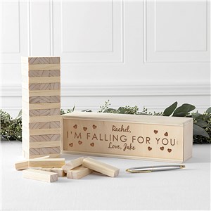 Personalized Engraved Falling for You Blocks by Gifts For You Now