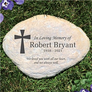Image of Engraved In Memory of Garden Stone