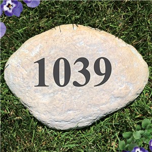 Image of Engraved Address Garden Stone