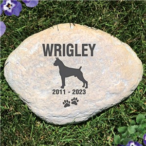 Personalized Engraved Dog Memorial Garden Stone by Gifts For You Now