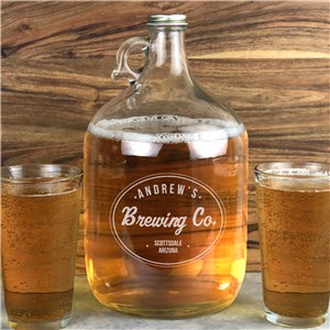 Personalized Engraved Beer Glass Growler by Gifts For You Now
