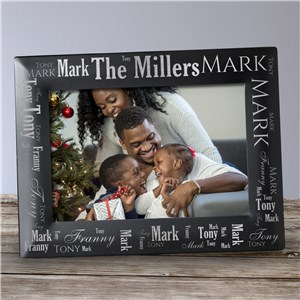 Personalized Family Pride Word-Art Black Picture Frame by Gifts For You Now