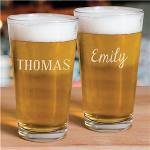 Personalized Engraved Any Name Beer Pint Glass by Gifts For You Now