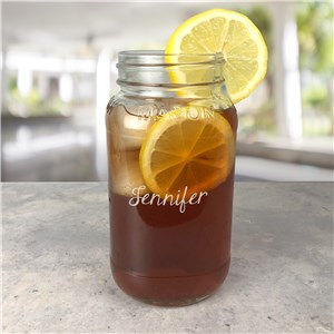 Personalized Engraved Any Name Large Mason Jar by Gifts For You Now