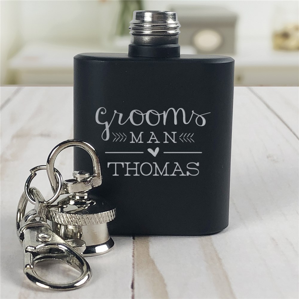 Engraved Wedding Party Mini Flask L9441125