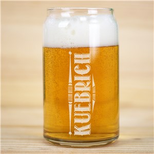 Personalized Any Name Engraved Beer Can Glass by Gifts For You Now