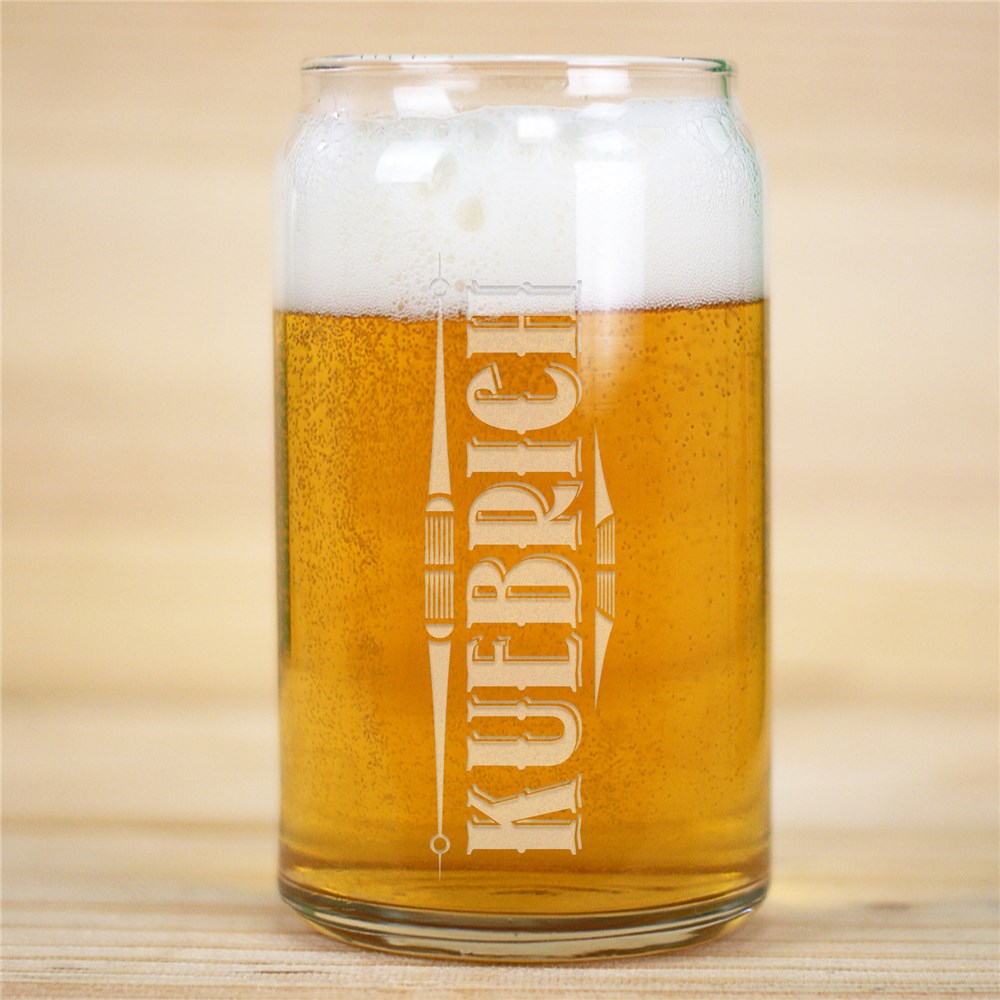 Any Name Engraved Beer Can Glass L9737118