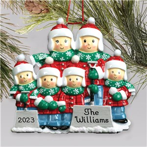 Personalized Snow Shovel Family Christmas Ornament by Gifts For You Now
