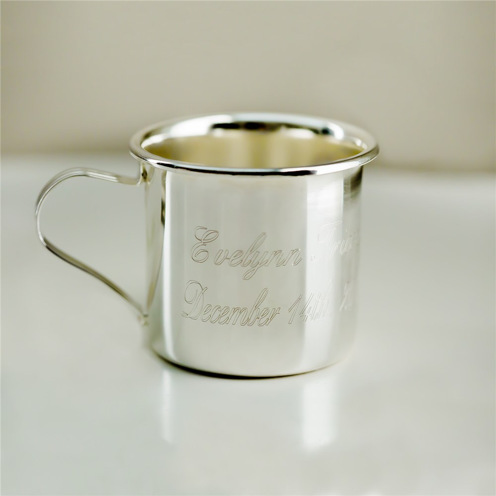 Engraved Silver Baby Sippy Cup M11565107