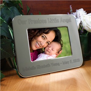 Image of Engraved Little Angel Silver Picture Frame
