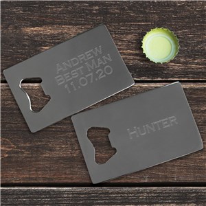 Image of Personalized Credit Card Bottle Opener