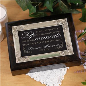 Personalized Memorial Music Keepsake Box by Gifts For You Now