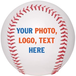 Personalized Photo Baseball with Red Thread by Gifts For You Now