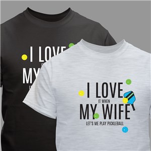 Personalized I Love it When.. T-Shirt - Black - Large (Mens 42/44- Ladies 14/16) by Gifts For You Now