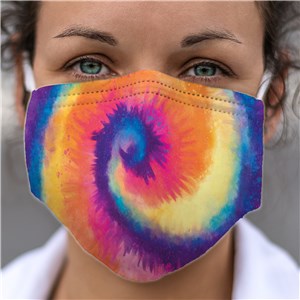 Personalized Tie Dye Face Cover by Gifts For You Now