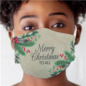 Personalized Merry Christmas To All Face Mask by Gifts For You Now