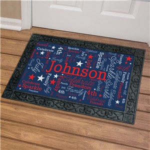 Personalized Patriotic Word-Art Doormat by Gifts For You Now