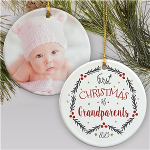 Personalized First Christmas As Photo Christmas Ornament by Gifts For You Now