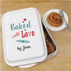 Personalized Baked With Love Cake Pan by Gifts For You Now