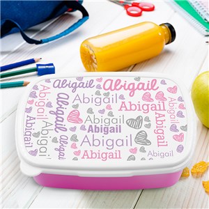 Personalized Name Word Art Lunch Box by Gifts For You Now