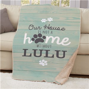 Personalized Our House Sherpa Blanket by Gifts For You Now