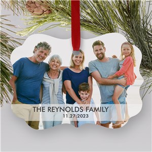 Personalized Holiday Family Photo Shaped Christmas Ornament by Gifts For You Now