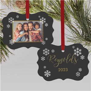 Double-Sided Personalized Family Photo Christmas Ornament by Gifts For You Now