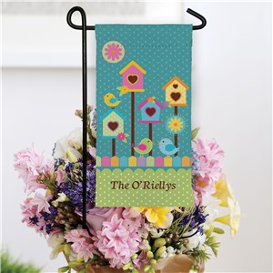 Personalized Bird House Mini Garden Flag by Gifts For You Now