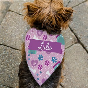Personalized Pet Bandana with Dog Toys by Gifts For You Now