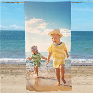 Personalized Picture Perfect Photo Beach Towel by Gifts For You Now