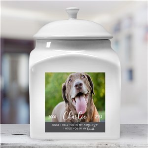 Personalized Photo Pet Urn - Black - 7.5" Size by Gifts For You Now