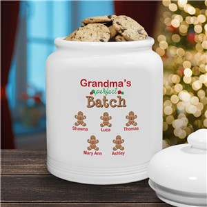 Personalized Perfect Batch Gingerbread Cookie Jar by Gifts For You Now