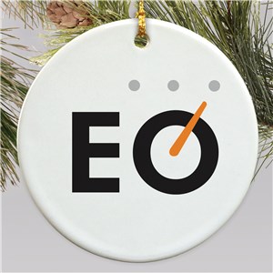 Personalized Corporate Logo Round Christmas Ornament by Gifts For You Now