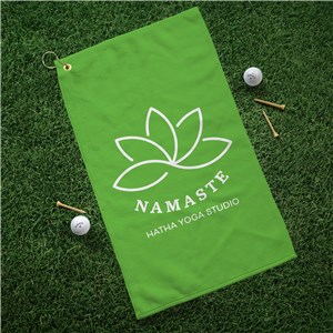 Personalized Corporate Logo Golf Towel by Gifts For You Now