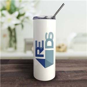 Personalized Corporate Logo Tumbler with Straw by Gifts For You Now