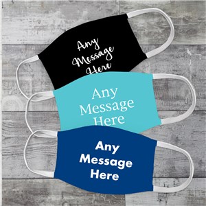 Personalized Any Message Face Mask by Gifts For You Now