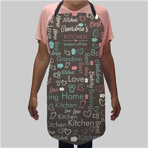 Personalized Seasoned With Love Word Art Apron by Gifts For You Now