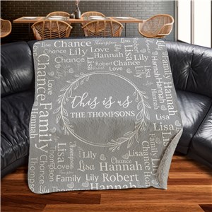 Personalized This Is Us Word Art Quilted Blanket by Gifts For You Now