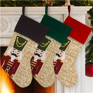 Personalized Nutcracker Word Art Stocking by Gifts For You Now