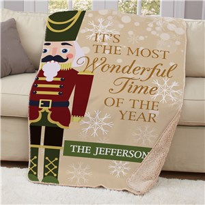 Personalized Nutcracker Sherpa Blanket by Gifts For You Now